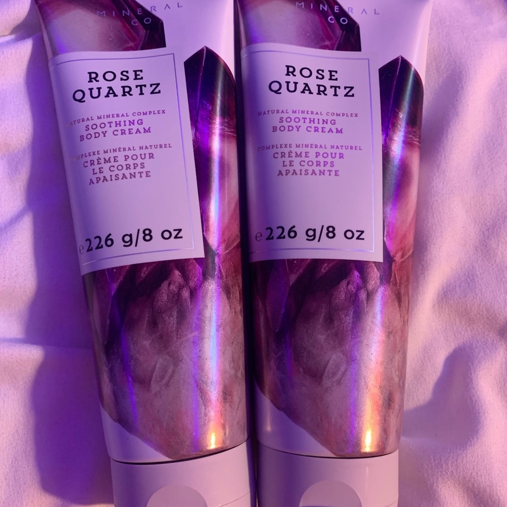 NEW Lot of 2 Bath & Body Works Rose Quartz Ultra Shea Body Cream